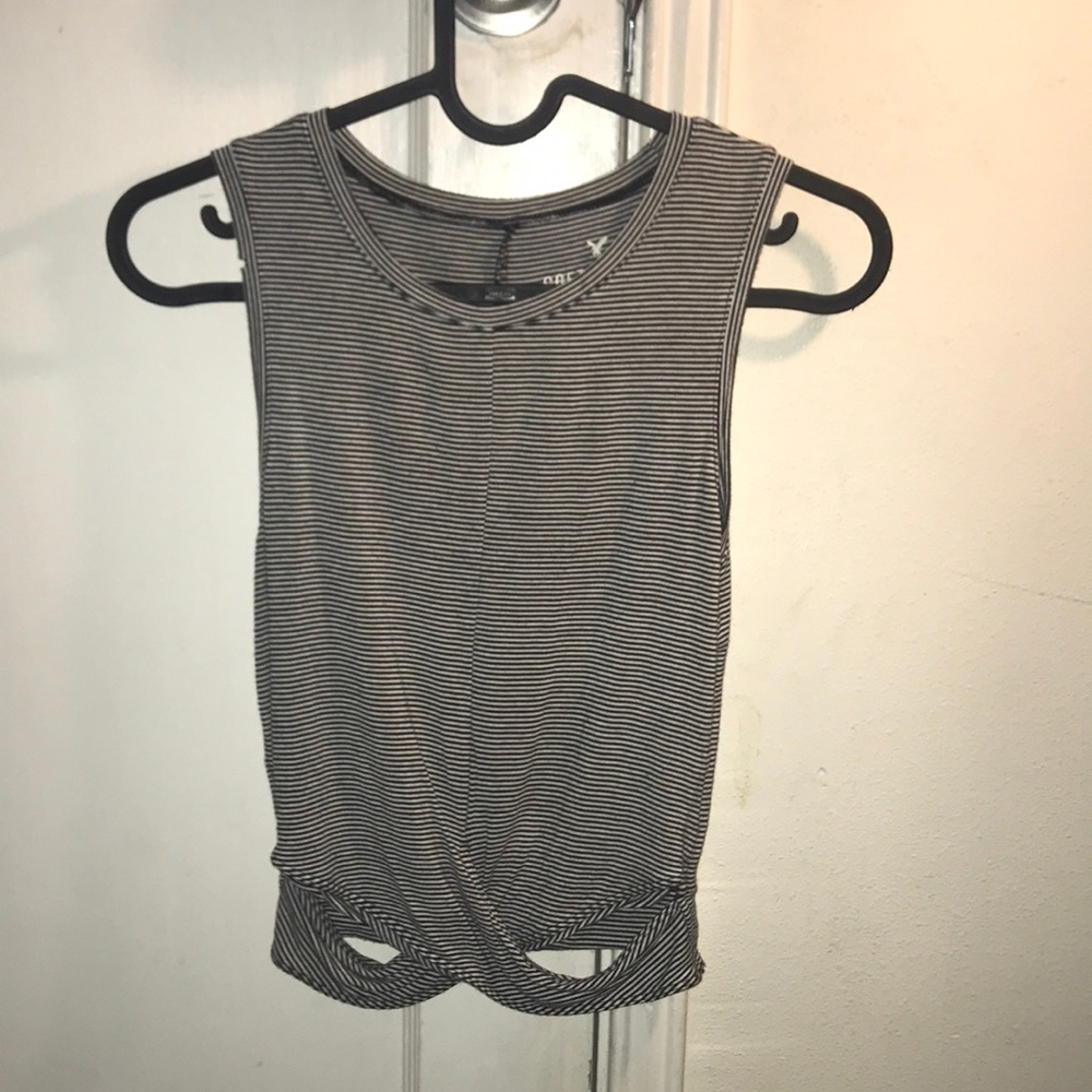 Black & white striped tank